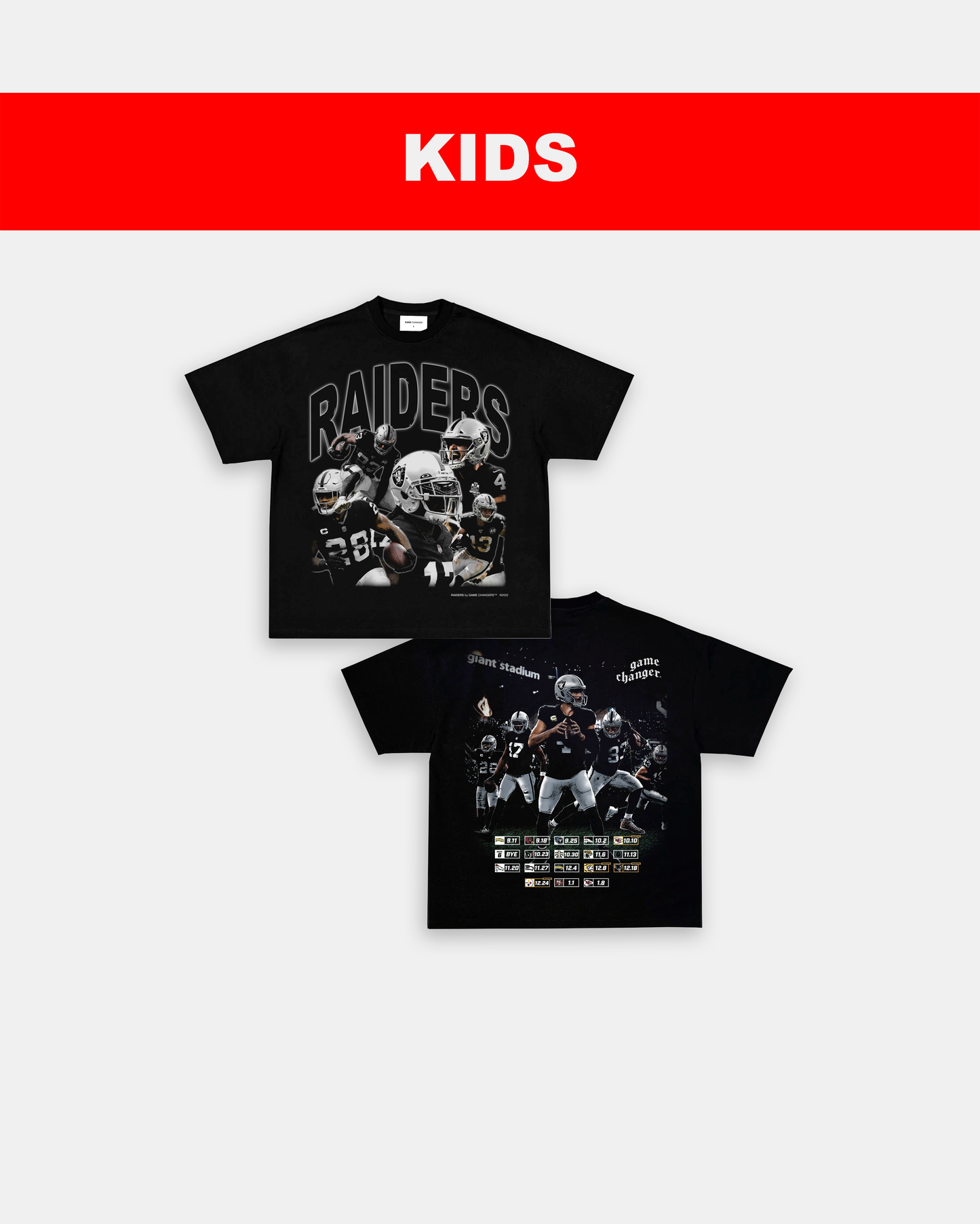RAIDERS - KIDS TEE - [DS] Style001