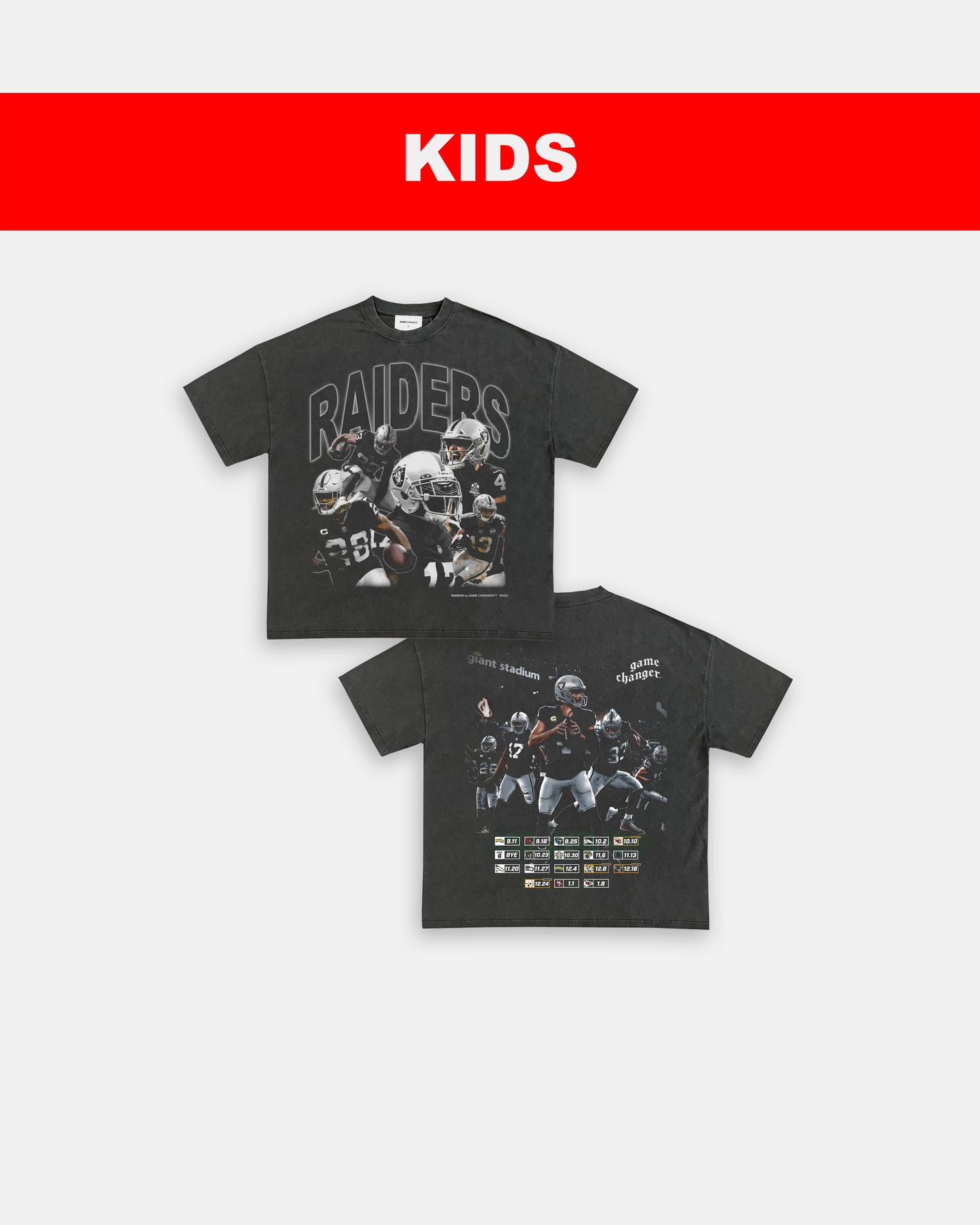 RAIDERS - KIDS TEE - [DS] Style001