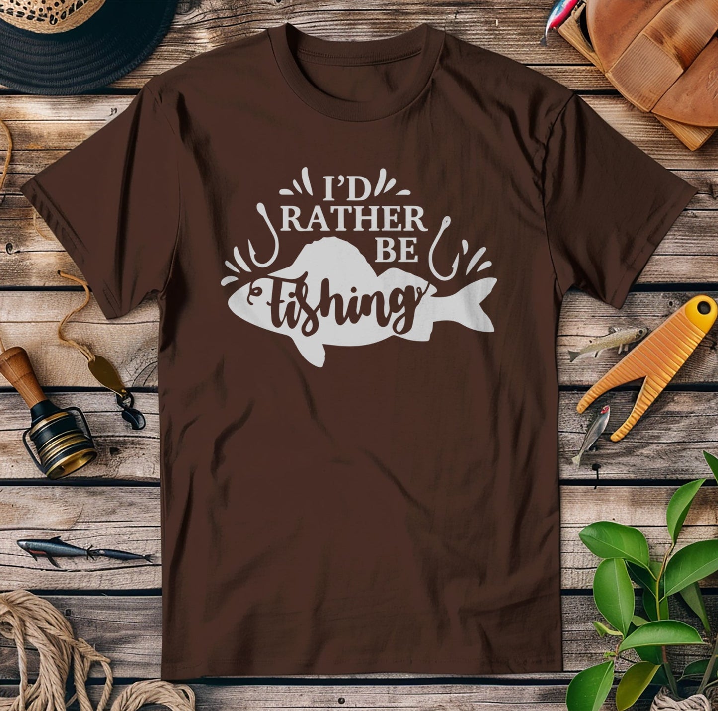 I'd Rather Be Fishing T-Shirt