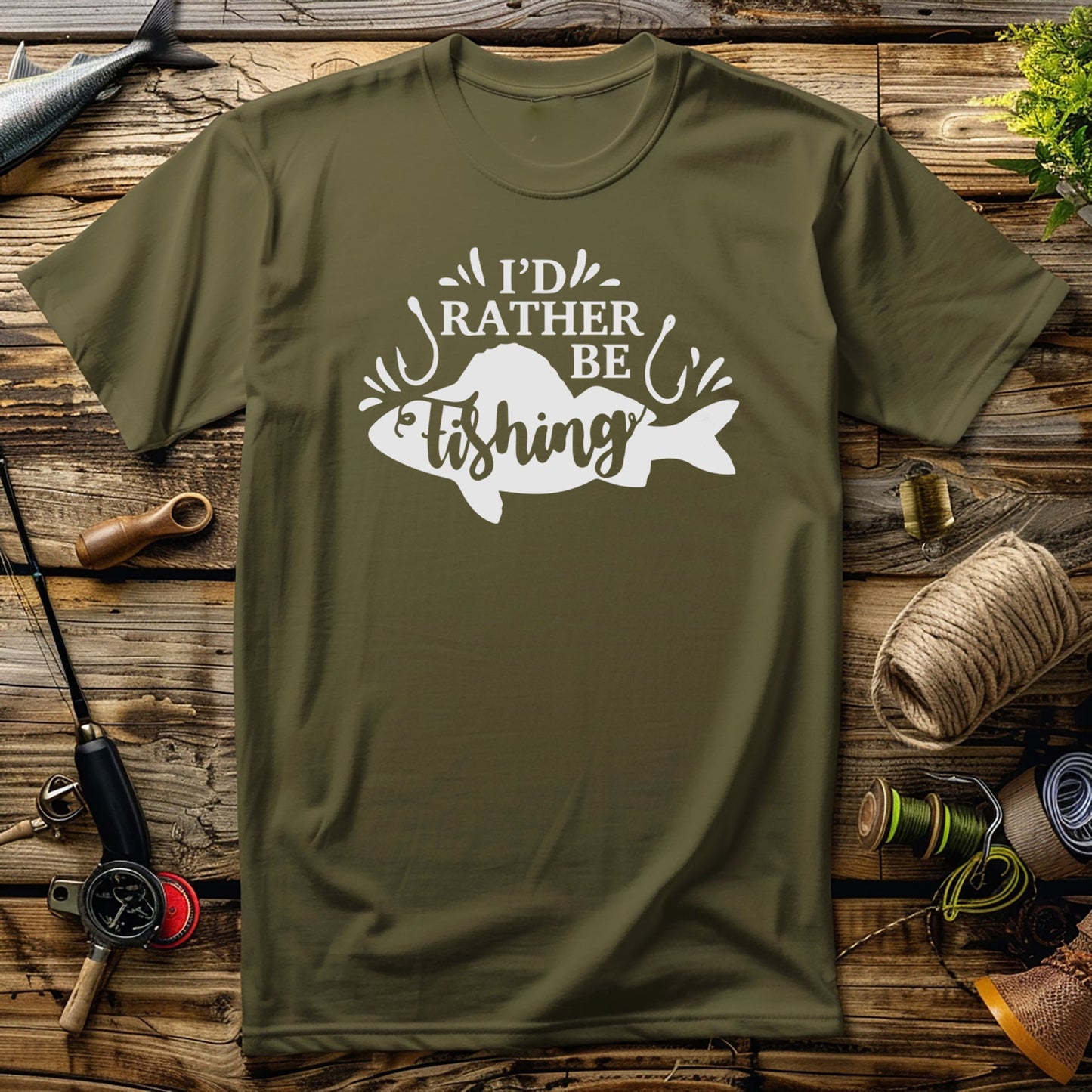 I'd Rather Be Fishing T-Shirt