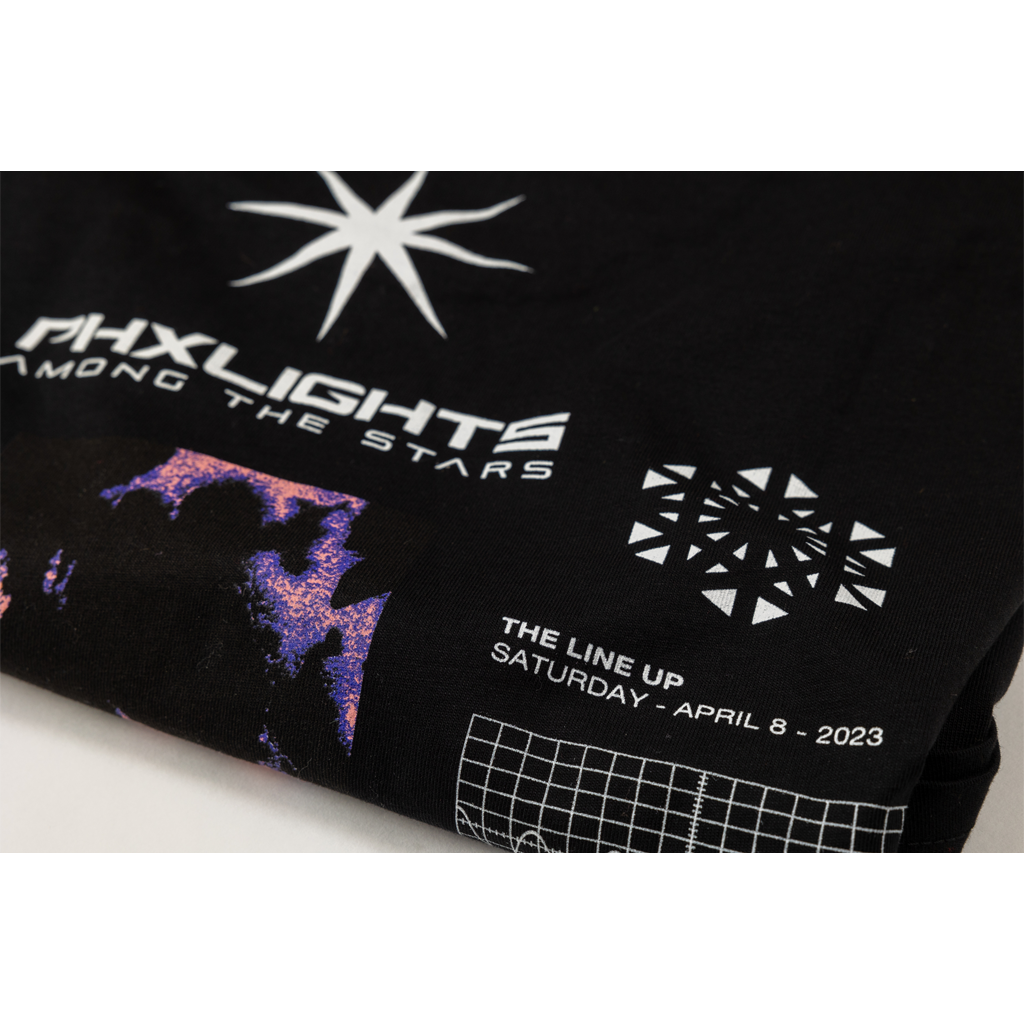 PHXLIGHTS: Among the Stars 2023 Lineup Black T-Shirt