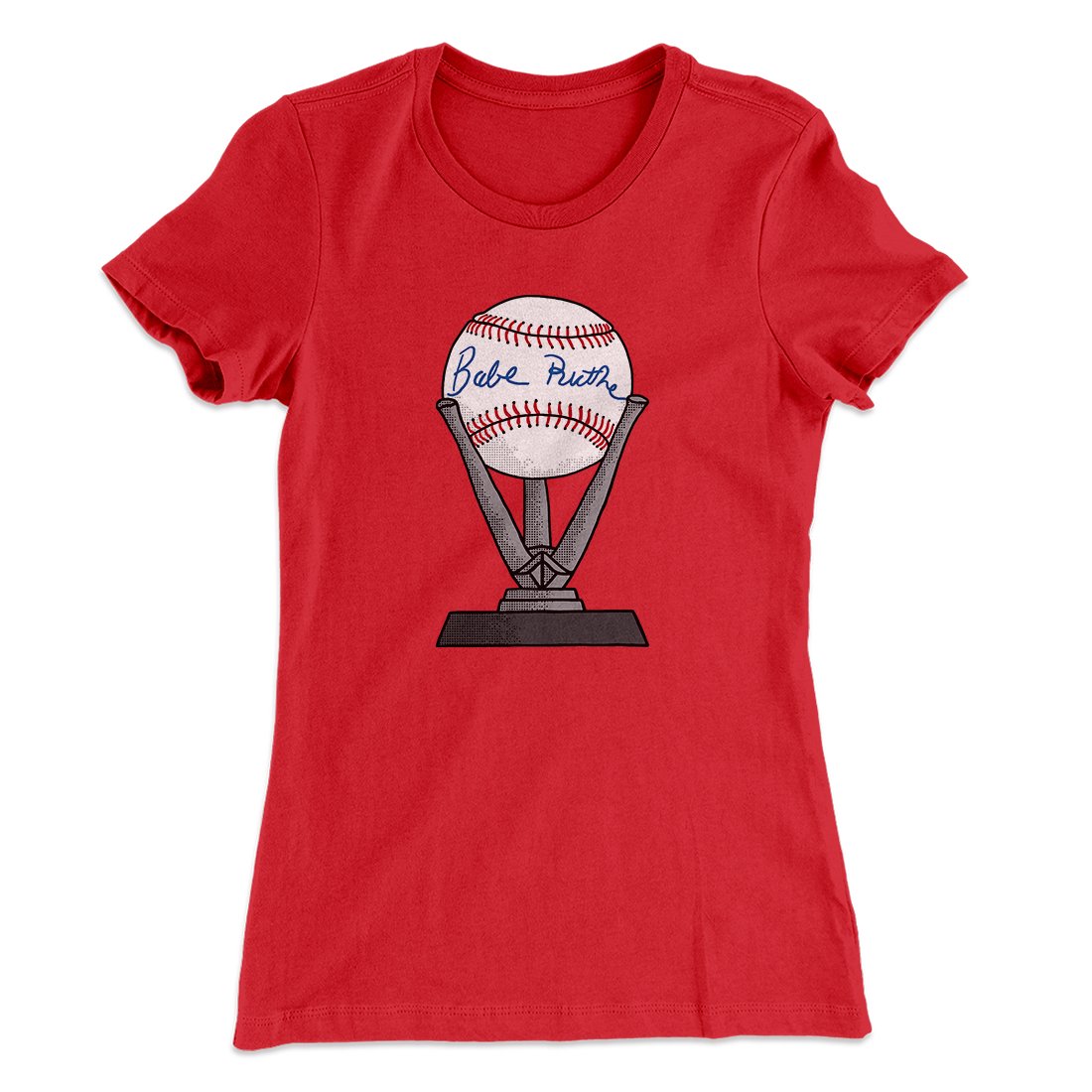 Babe Ruth Signed Ball Women's T-Shirt