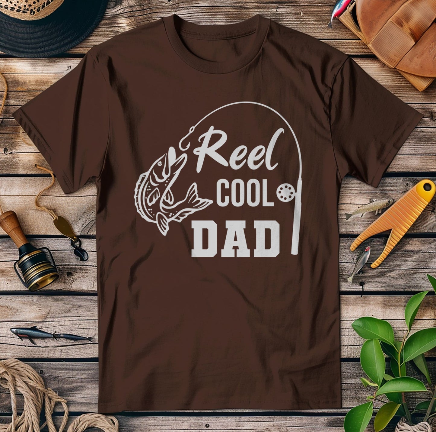 Reel Cool Dad Fishing TShirt T-Shirt