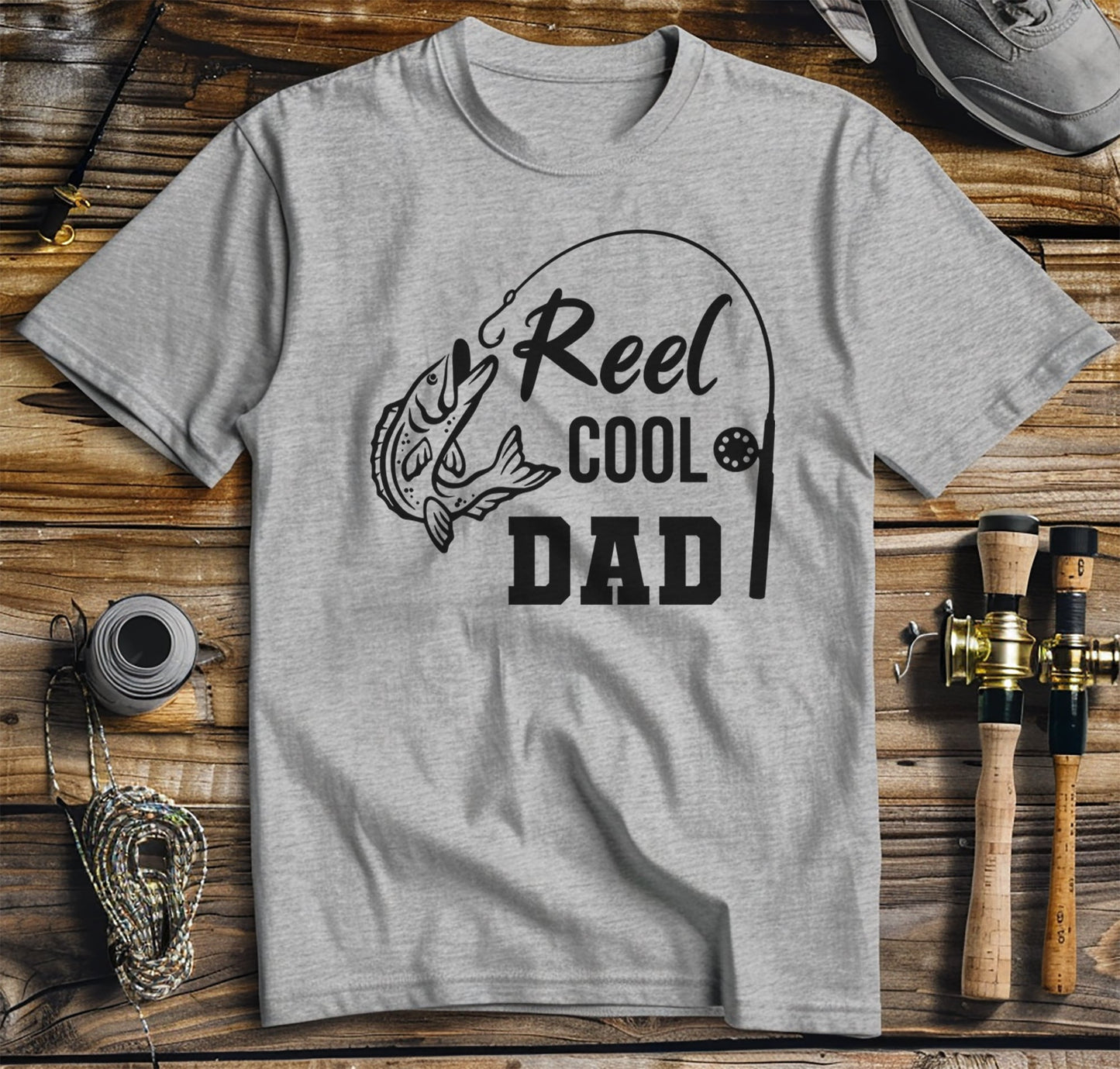 Reel Cool Dad Fishing TShirt T-Shirt