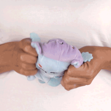 TeeTurtle Reversible Axolotl Plushie (Light Blue + Light Purple)