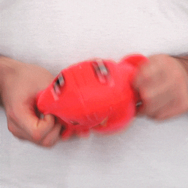 TeeTurtle Reversible Bat Plushie (Strawberry)