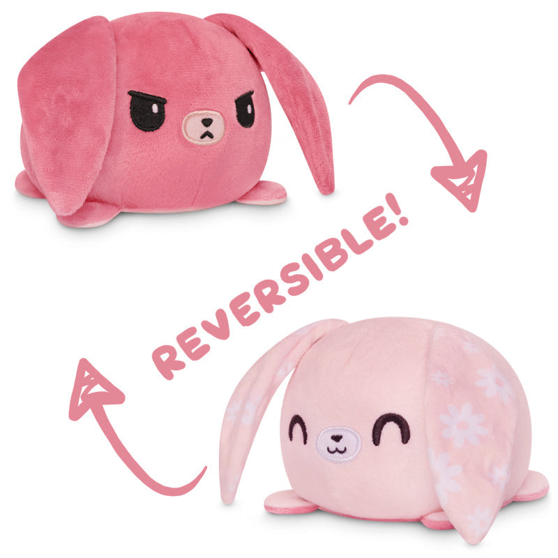 TeeTurtle Reversible Bunny Plushie (Floral Ears)