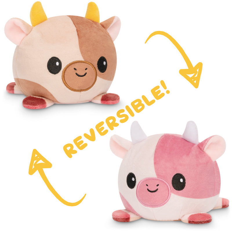 TeeTurtle Reversible Cow Plushie