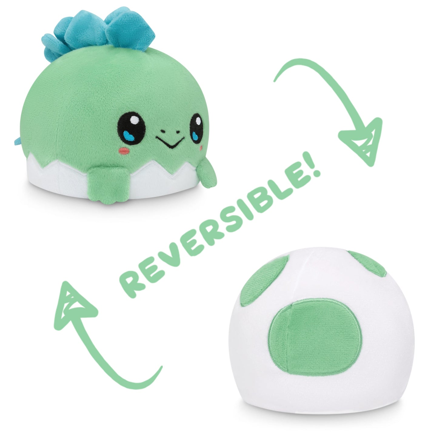 TeeTurtle Reversible Stego & Dinosaur Egg Plushie