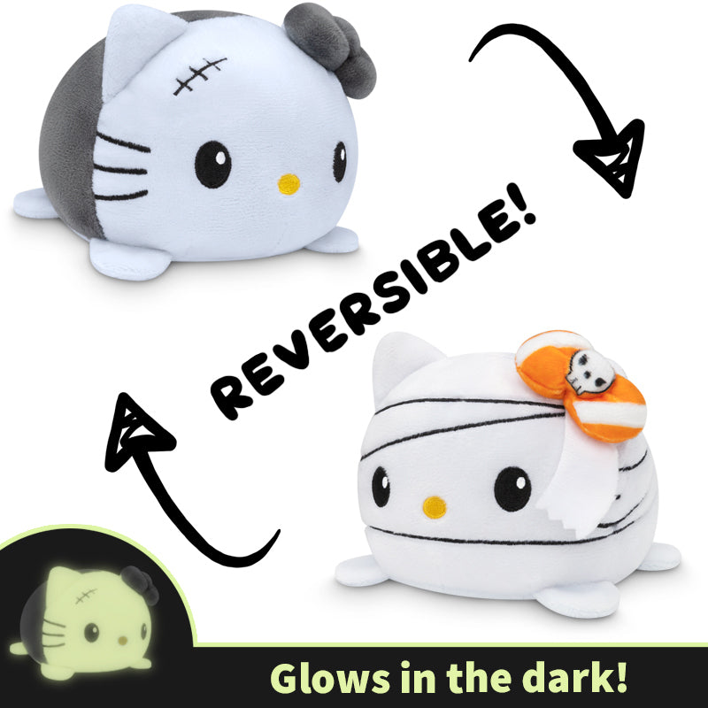 TeeTurtle Reversible Hello Kitty Plushie (Monster Glow + Mummy)