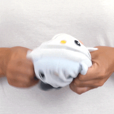 TeeTurtle Reversible Hello Kitty Plushie (Monster Glow + Mummy)