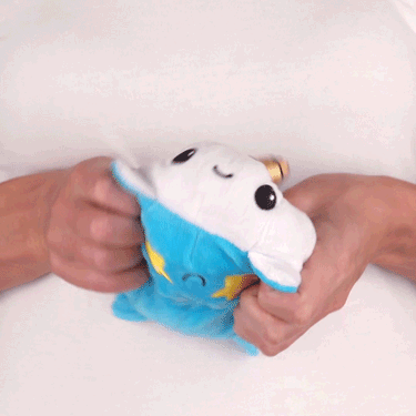 TeeTurtle Reversible Narwhal Plushie (Blue + White)
