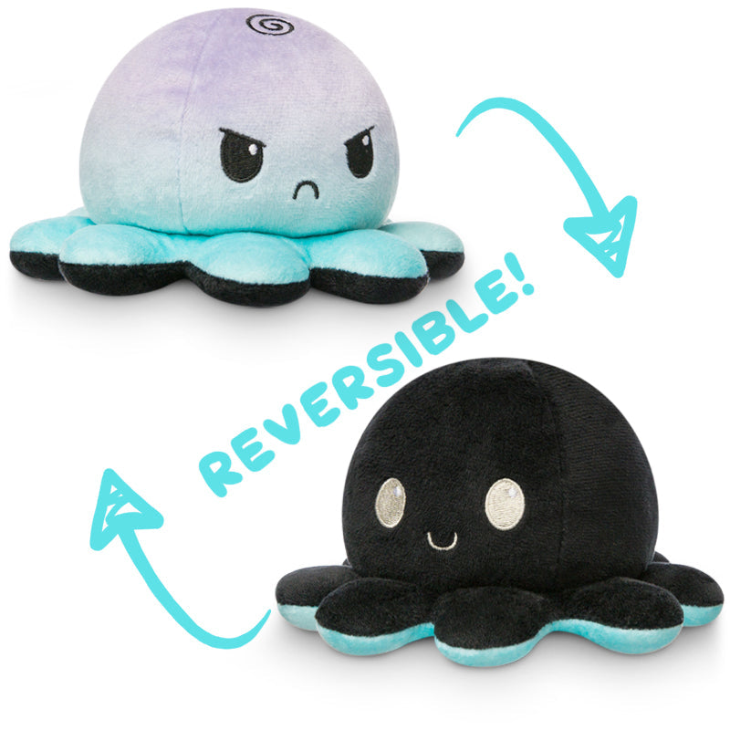 TeeTurtle Reversible Octopus Plushie (Pastel + Black)