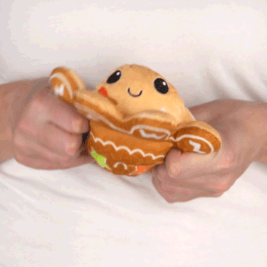 TeeTurtle Reversible Octopus Plushie (Baking + Gingerbread)