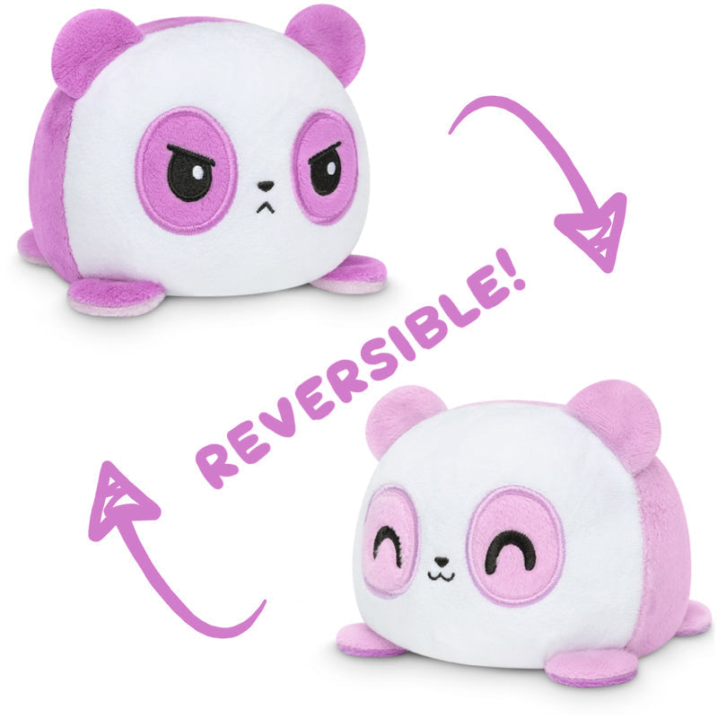 TeeTurtle Reversible Panda Plushie (Purple + Light Purple)