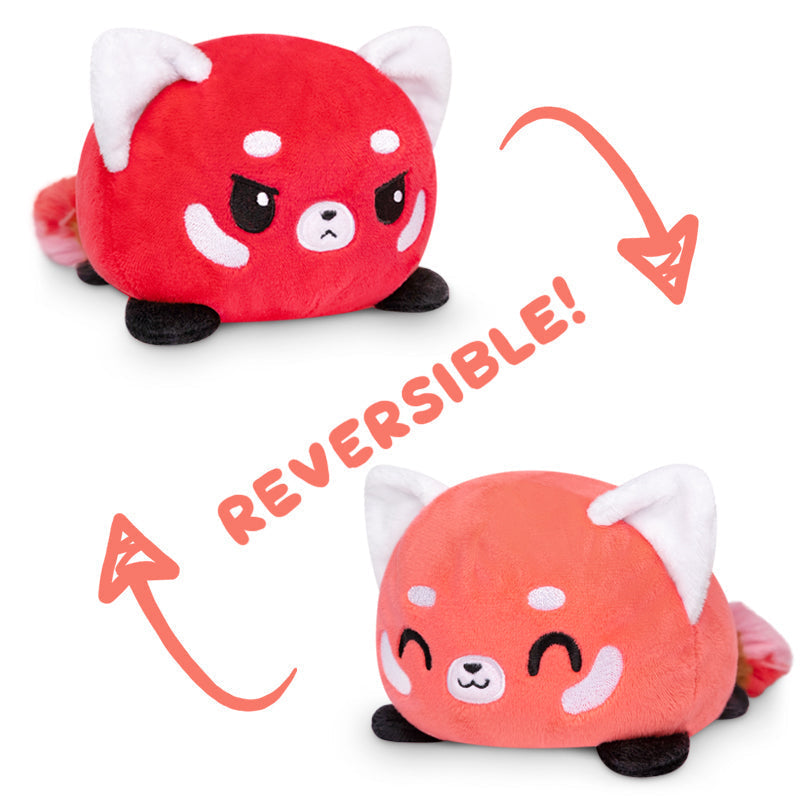 TeeTurtle Reversible Red Panda Plushie (Red + Light Red)