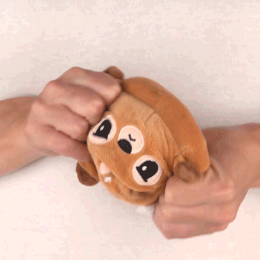 TeeTurtle Reversible Reindeer Plushie (Red Nose)