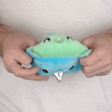 TeeTurtle Reversible Triceratops & Stego Plushie