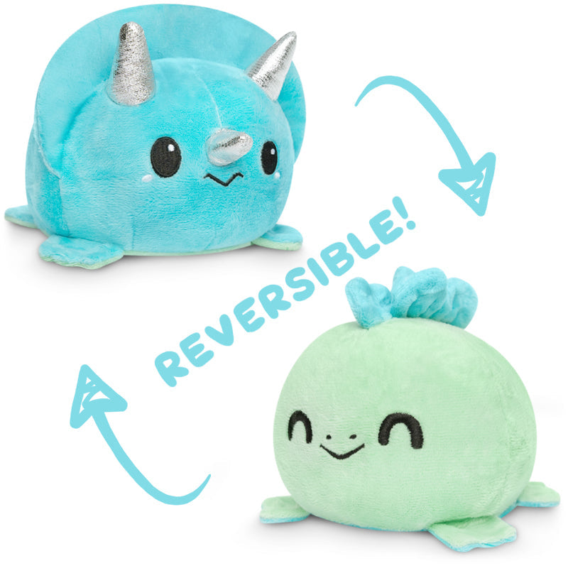 TeeTurtle Reversible Triceratops & Stego Plushie