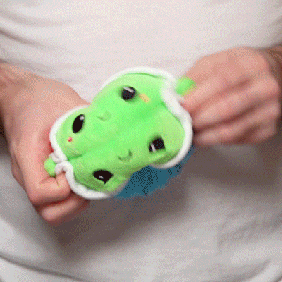 TeeTurtle Reversible Turtle Plushie (Blue Shell + Red Shell)