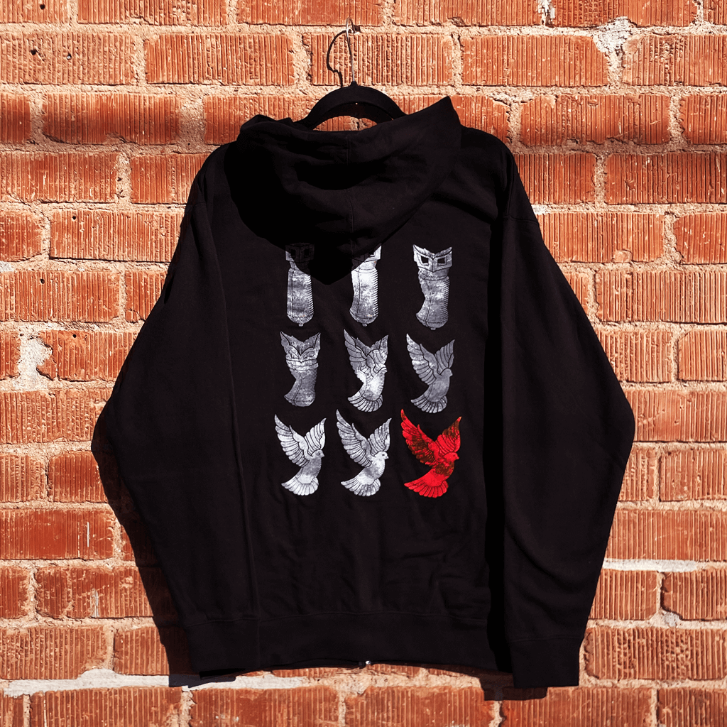 The Resignation ‚Äì Peace Not Bombs Black Zip Hoodie