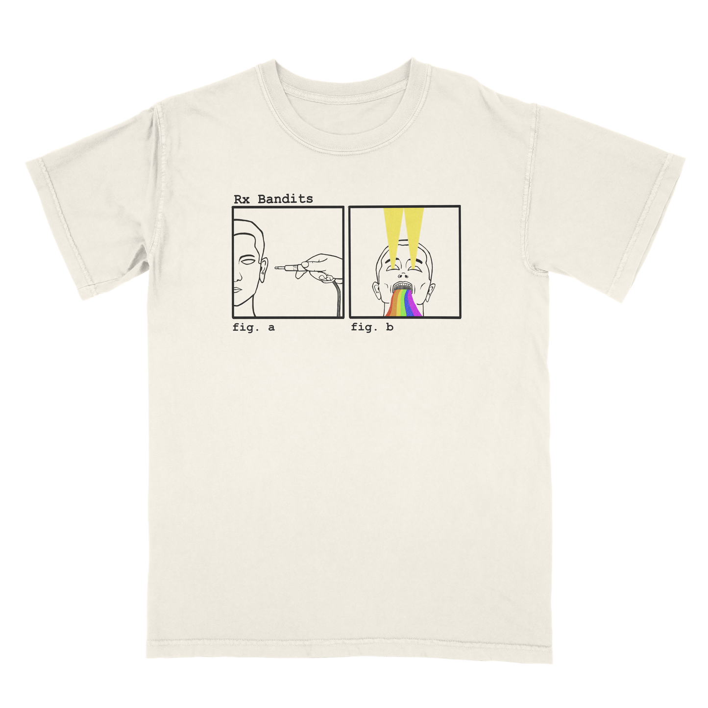 Plug Into The Rainbow Natural T-Shirt
