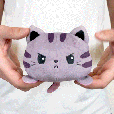 TeeTurtle Reversible Cat & Kittencorn Plushie