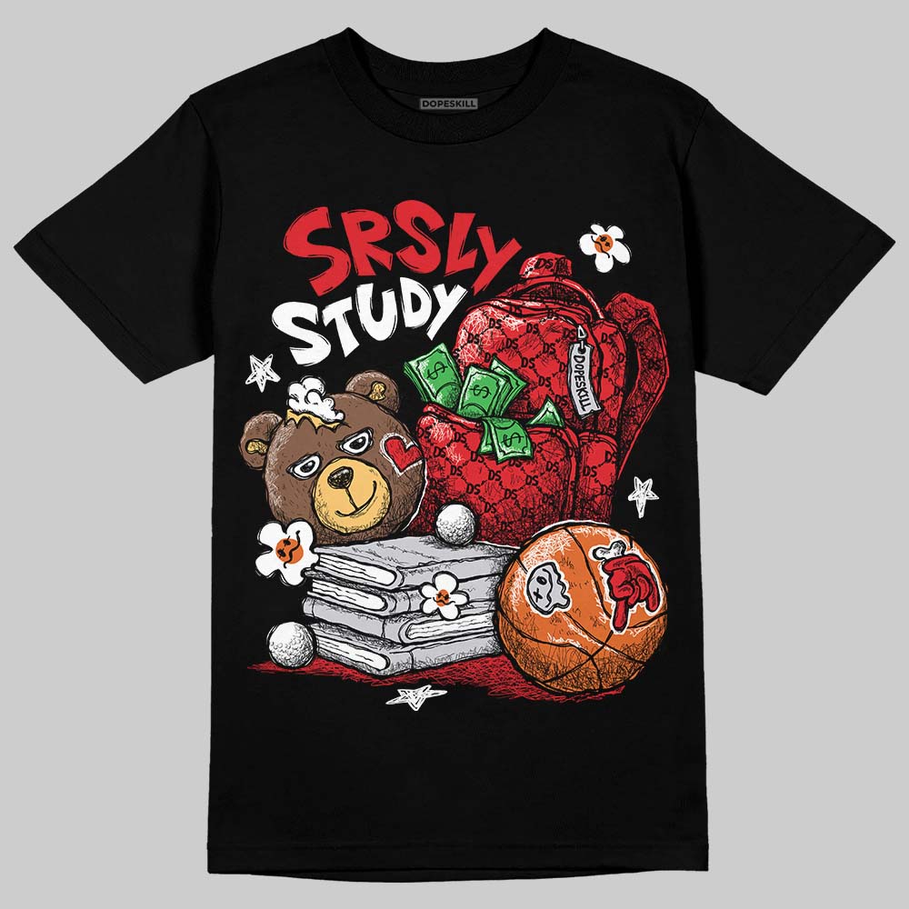 Red Cement 4S DopeSkill T-Shirt SRSLY Study Graphic