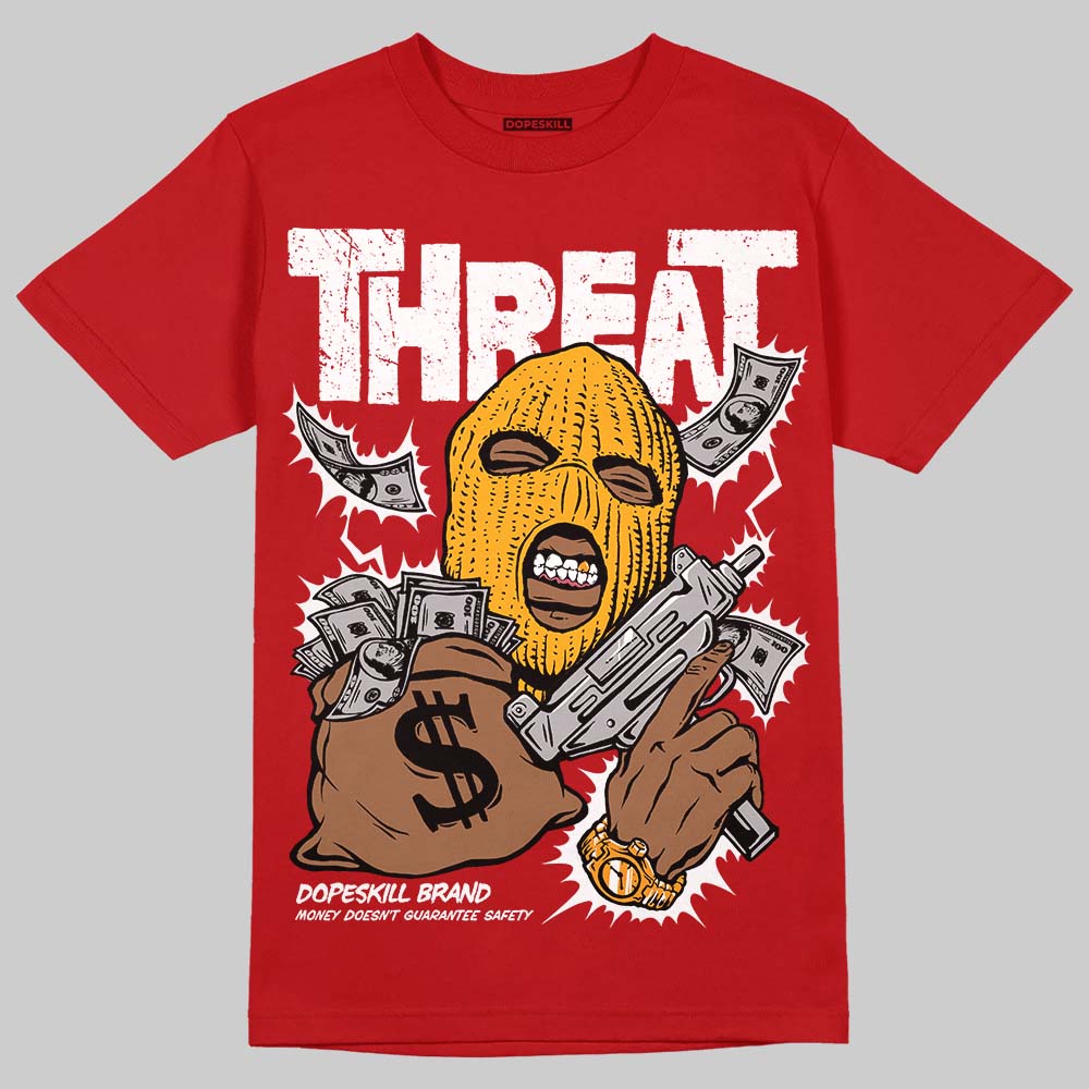 Red Collection DopeSkill T-Shirt Under Threat Graphic