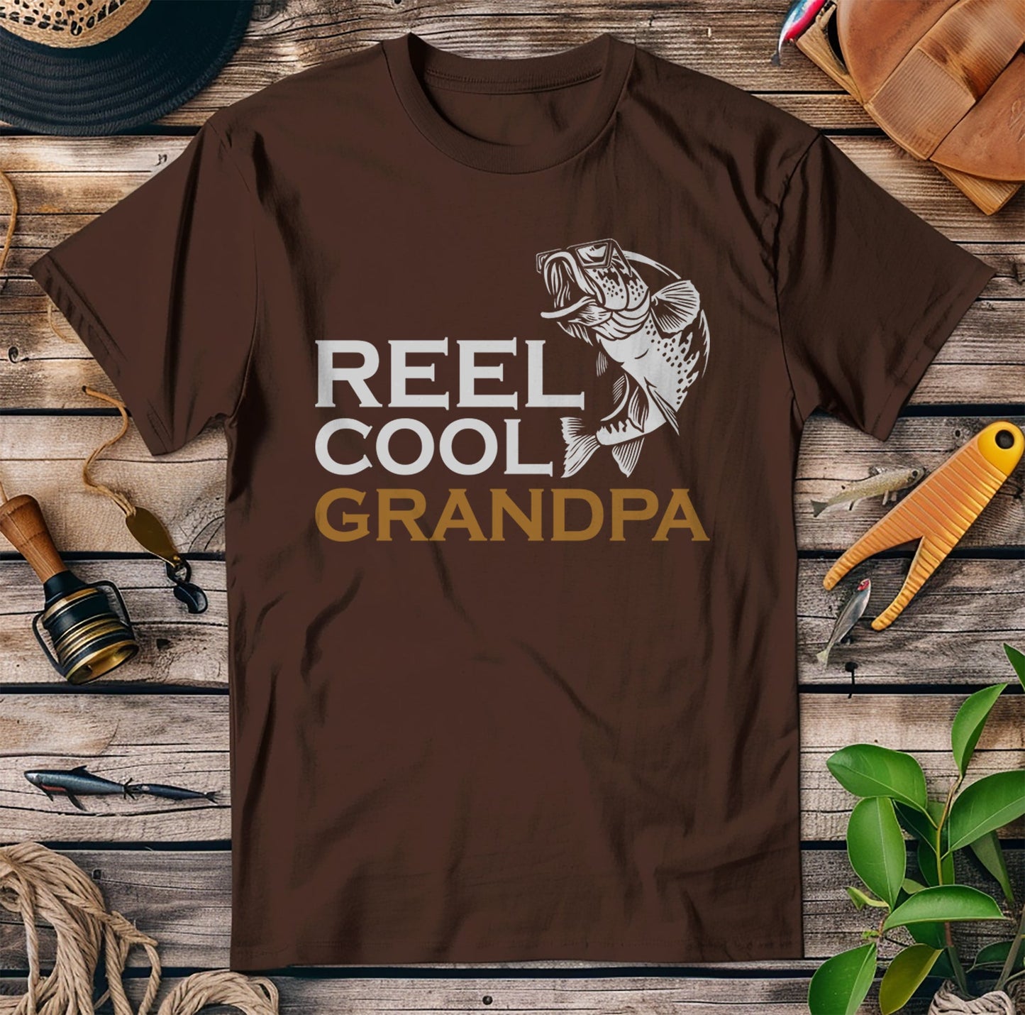 Reel Cool Grandpa TShirt Hooked