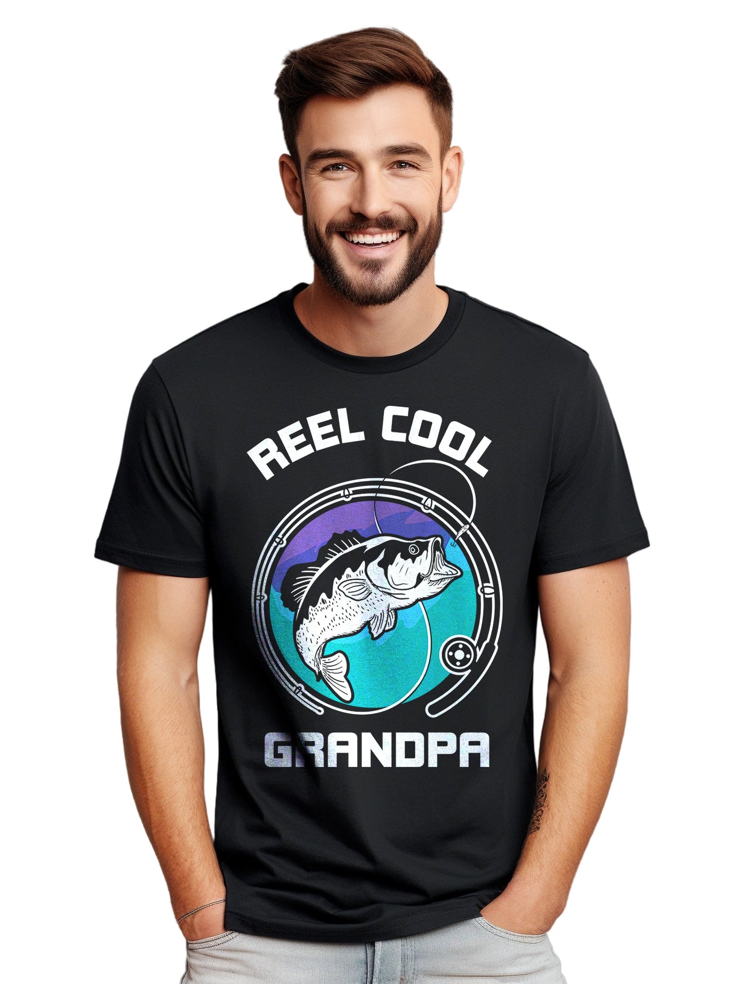 Reel Cool Grandpa Fishing TShirt T-Shirt