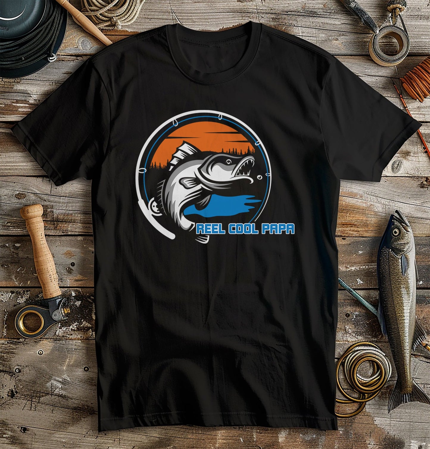 Reel Cool Papa Fishing TShirt T-Shirt