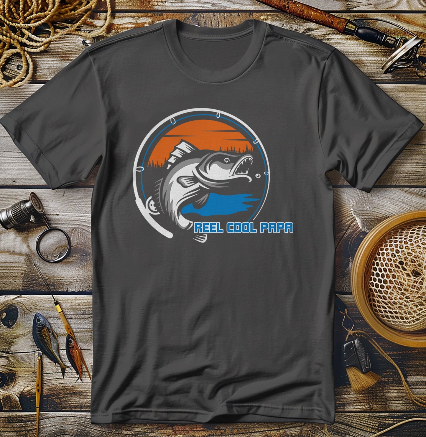 Reel Cool Papa Fishing TShirt T-Shirt