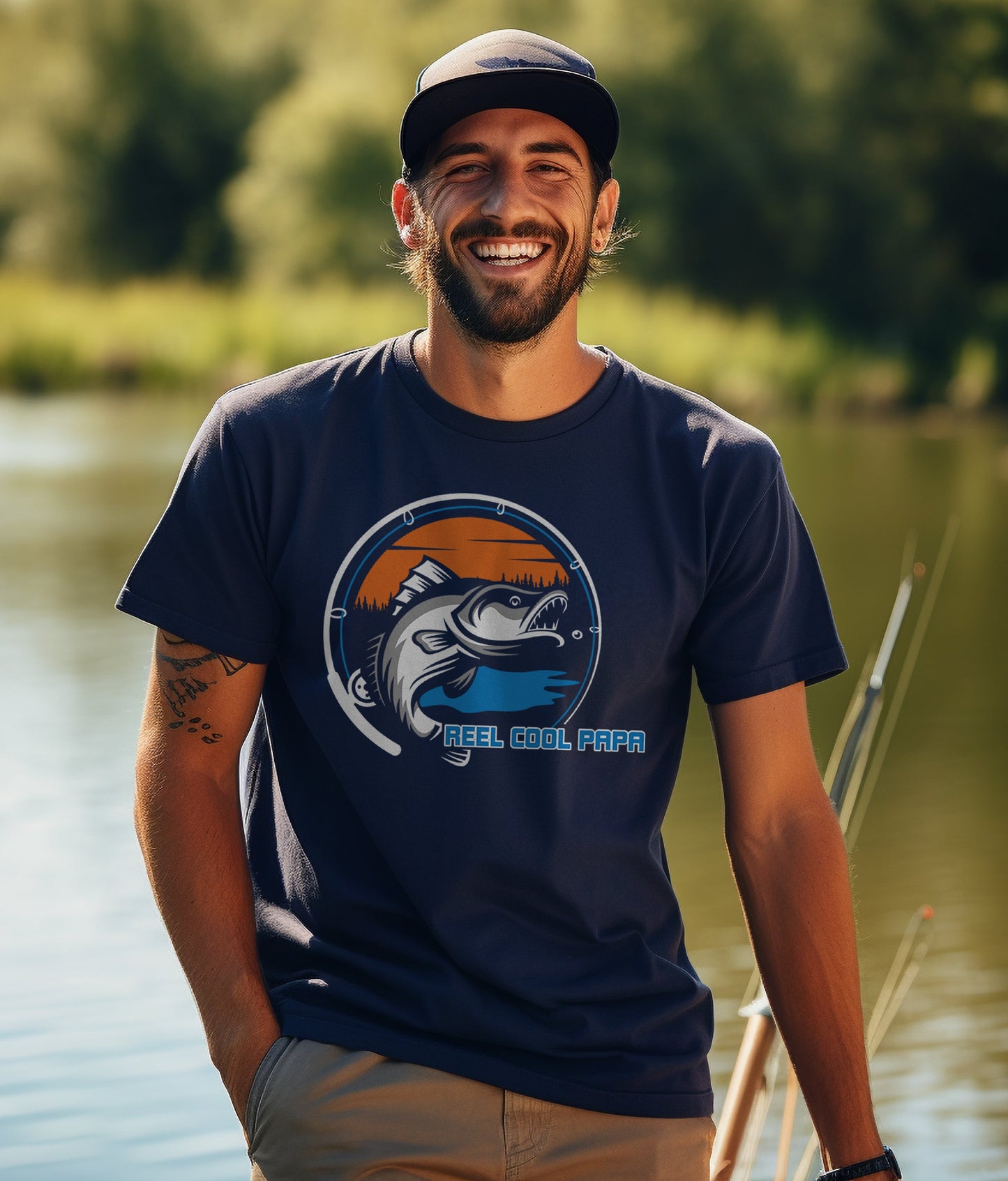 Reel Cool Papa Fishing TShirt T-Shirt