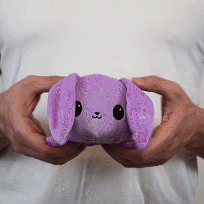 TeeTurtle Reversible Bunny Plushie (Purple + Light Purple)