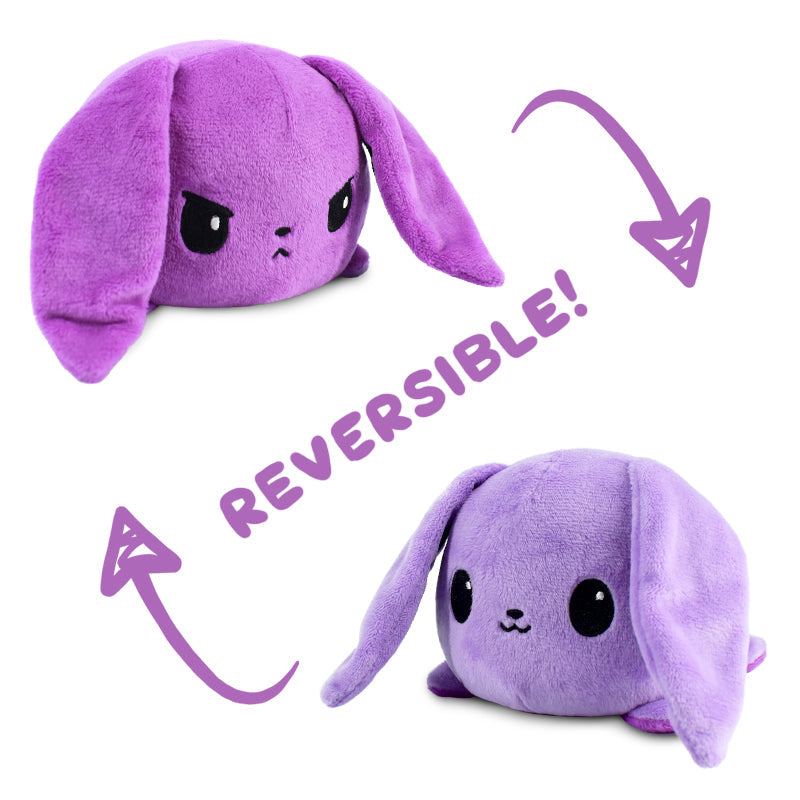 TeeTurtle Reversible Bunny Plushie (Purple + Light Purple)