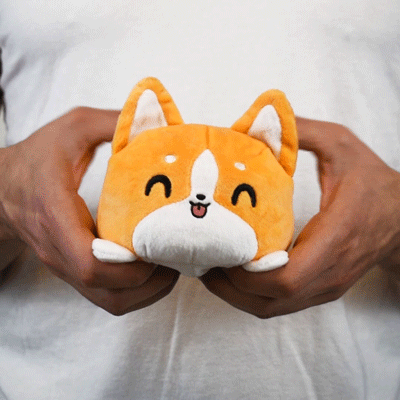 TeeTurtle Reversible Corgi Plushie