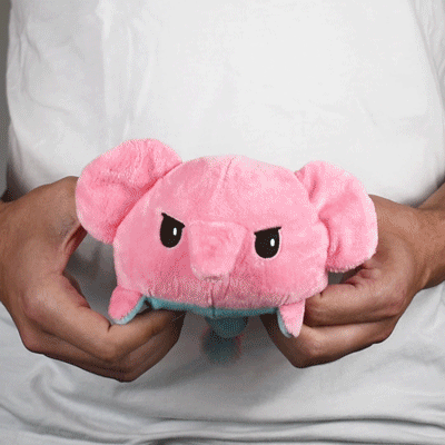 TeeTurtle Reversible Elephant Plushie