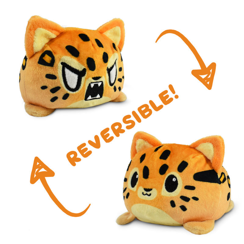 TeeTurtle Reversible Leopard Plushie