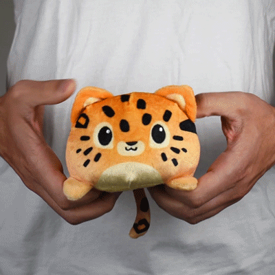 TeeTurtle Reversible Leopard Plushie