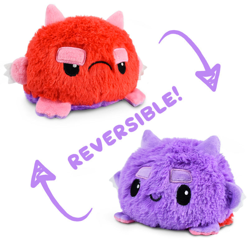 TeeTurtle Reversible Fuzzy Monster Plushie