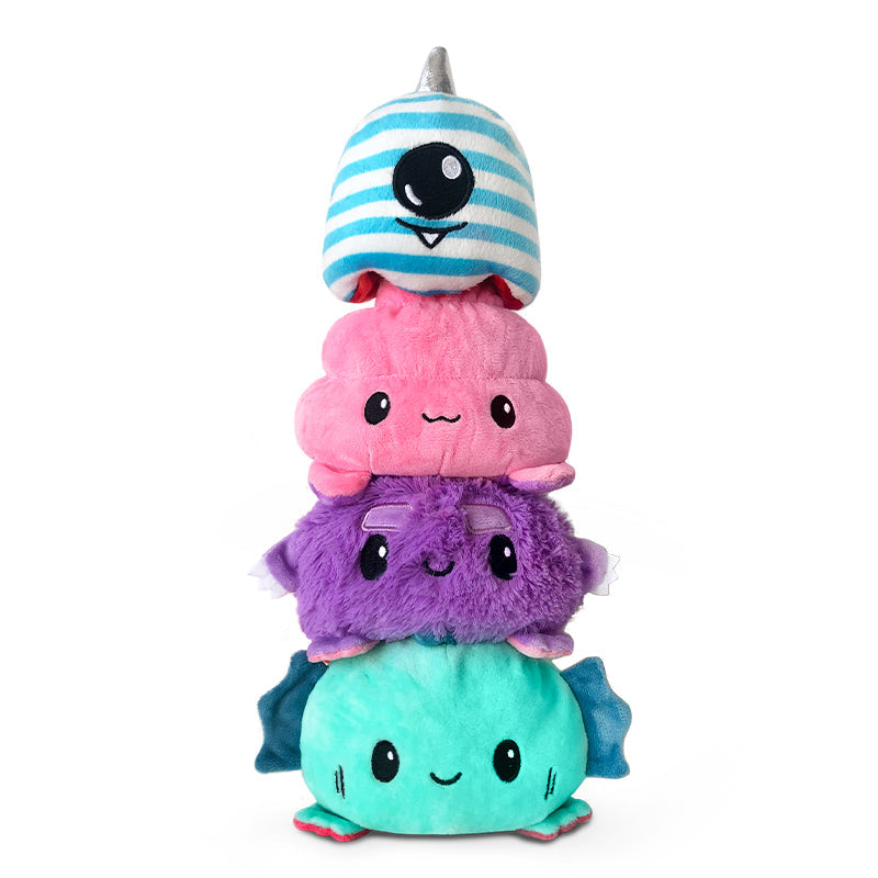 TeeTurtle Reversible Fuzzy Monster Plushie