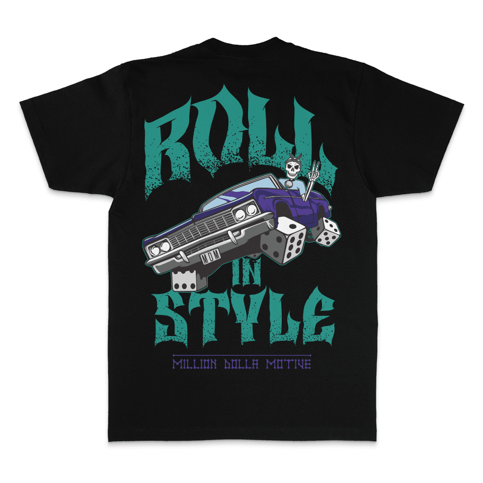 Roll In Style - Black T-Shirt