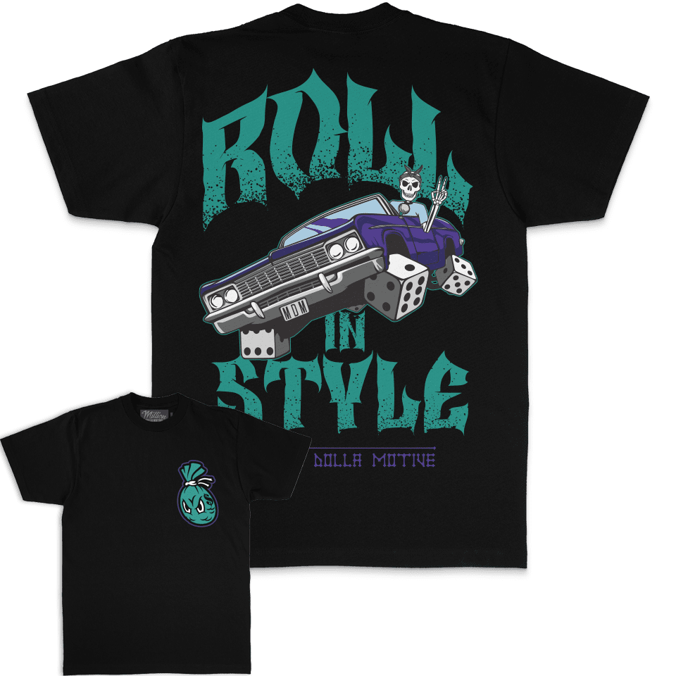 Roll In Style - Black T-Shirt