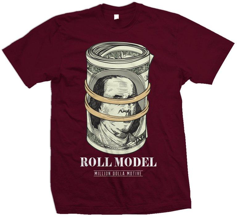 Roll Model - Maroon T-Shirt