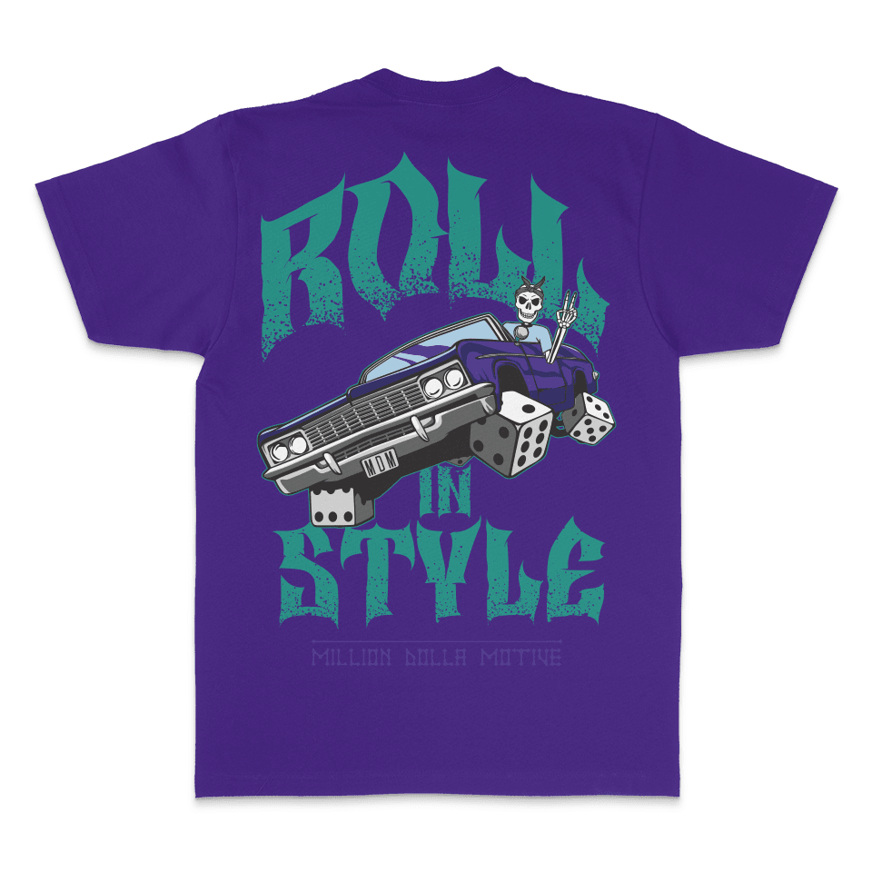 Roll In Style - Purple T-Shirt