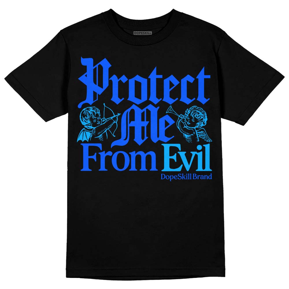 Royal Blue Collection DopeSkill T-Shirt Protect Me From Evil Graphic