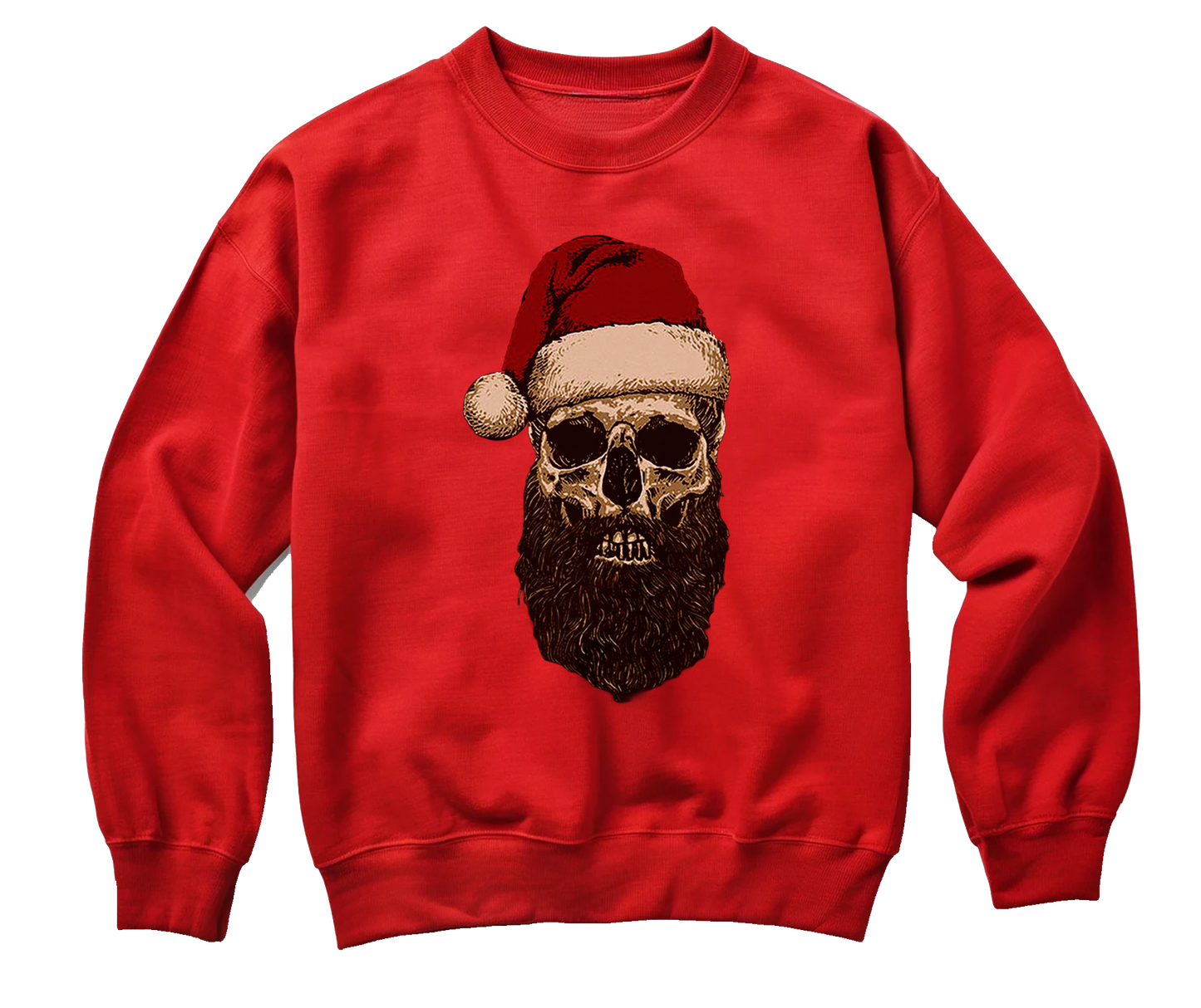 Santa Beard Skull Sweatshirt
