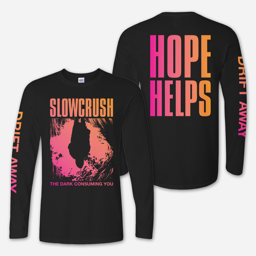 Hope Helps Black Long Sleeve T-Shirt