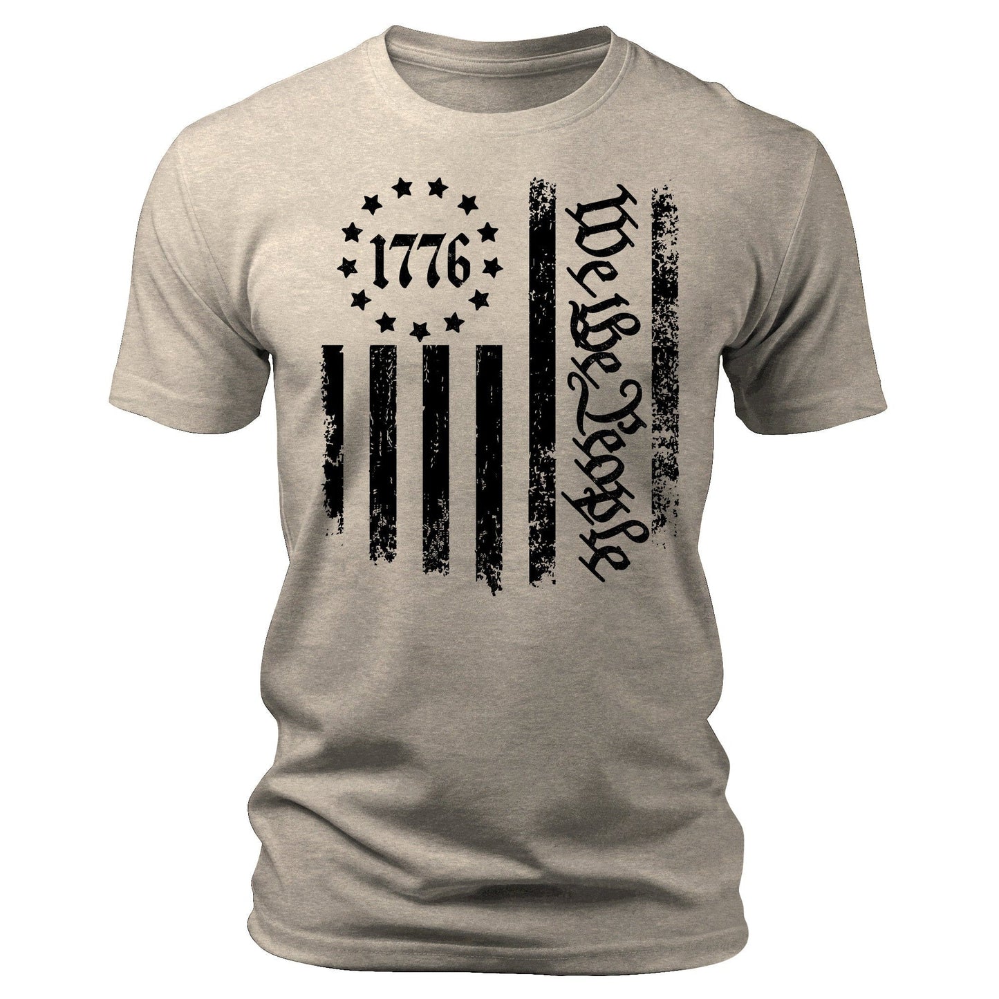 Men's  1776 T-Shirts We The People Patriotic Short Sleeve Crewneck Graphic Tees